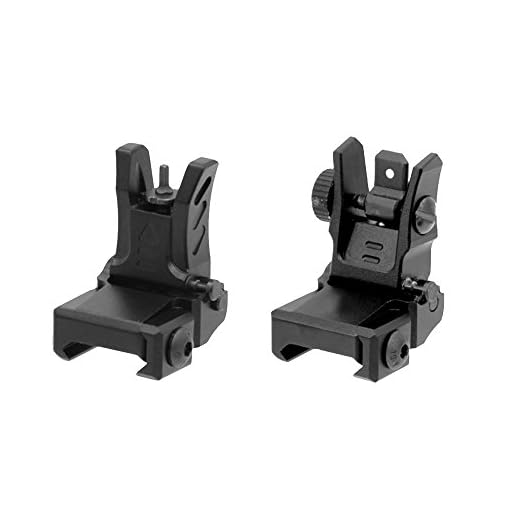 M 4 Super Low-Profile Flip-up Metal Front and Rear Sight