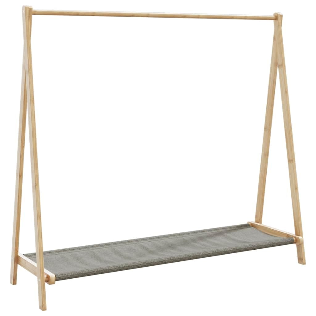 vidaXL Clothes Rack with Shelves 106x34x102 cm Bamboo, coat rack, coat rack with shelf, bamboo clothes rack, clothes hanger rack