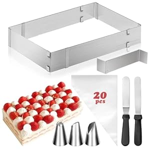 YSWOVUO CFXMSQ Verstellbarer Rechteckiger Backrahmen Set
