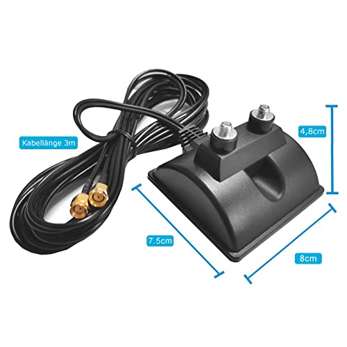 Antenne Wifi 4g Support Antenne Magnétique Superbat - Câble 3m RP-SMA