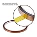 Qi Mei 3 Rolls Polyimide Adhesive Tape High Temperature Heat Resistant Tape Sublimation Tape 10mm X 31yd Tape
