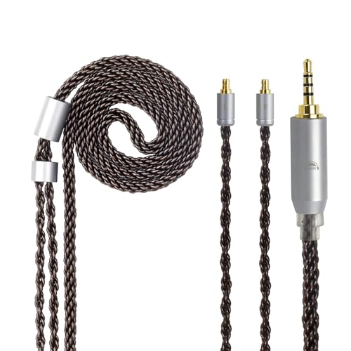 okcsc IE400 to 3.5mm Upgrade Replacement Cable 8-Core Silver Plated Cable for Sennheiser IE400 Pro Earbuds Compatible for IE100 IE400 IE400 Pro IE500 Lossless Sound Quality 3.5mm Jack 4FT