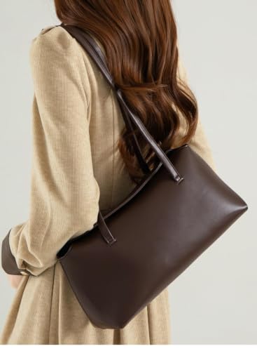 Image of Slouchy PU Leather Hobo Bags Women Retro Trendy Underarm Shoulder Bag Cute Crescent Crossbody Purses Travel Tote Handbag 2026