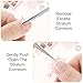 2PCS Stainless Steel Cuticle Pusher Nail Cleaner Remover Cutter Manicure Pedicure Nail Design Tools for Fingernails Toenails