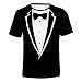 Produktbild Yowablo Herren Hemd Hawaiihemd Freizeithemd Kurzarm Hemd Herren Kurzarm (XXL,Schwarz)