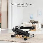 Steppers for Exercise at Home, Mini Stair Stepper with Resistance Bands, Portable Under Desk Stepper Workout Step Machine 300 lbs Weight Capacity - Image 2