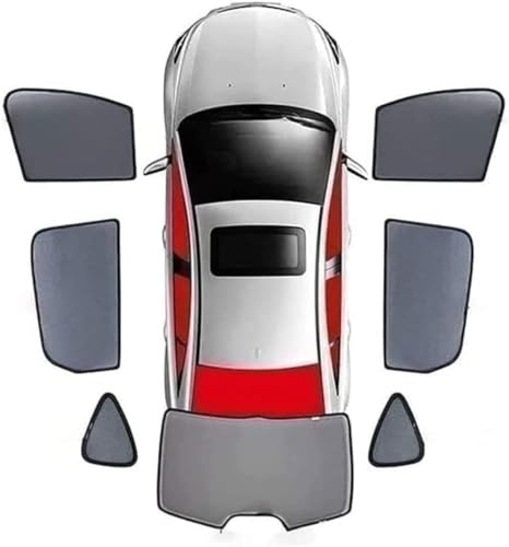 TENREV Pare Soleil Voiture pour VW Golf 8 2021 2022 2023 2024 Vitres LatéRales Pare Soleil Anti-UV Thermo-Isolante Protection Accessories,E/7pcs wholecar