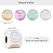 PH PandaHall 2 Inch Candle Stickers, 500pcs Waterproof Scented Candle Labels 4 Colors Handmade Candle Jar Stickers Self Adheisive Candle Labels for Candle Tins, Candle Boxes Packaging