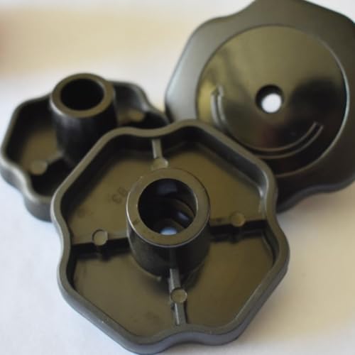 Perillas de tapa para olla a presión FOMIYES de plástico antiexplosión de 19 mm con bloqueo giratorio, juego de 4 piezas para accesorios de cocina miniatura 7