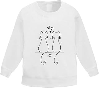Azeeda 'Love Cats' Kid's Sweatshirt/Jumper (3-4 Years) (KW00108937)