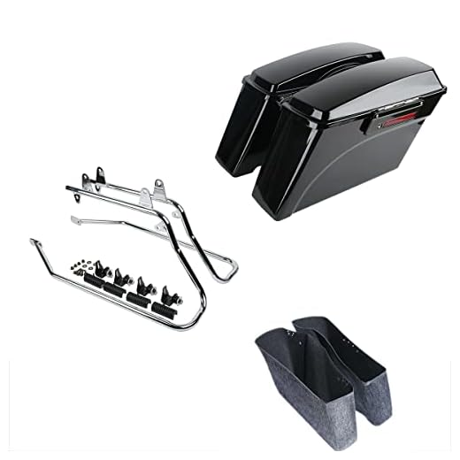 SLMOTO Hard Saddlebags Conversion Bracket Mounts Fit For Harley Davidson Softail 86-17 Heritage Softail Classic FLSTC Fatboy Lo FLSTFB FLSTF