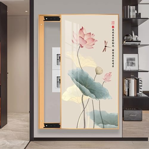 Snaweo �����p�d�C�p�l���J�o�[ �Ǌ|�����t���b�v�A�b�v�L���r�l�b�g�A�q���[�Y�E�u���[�J�[�E���[�^�[�{�b�N�X�J�o�[�A�ƒ��I�t�B�X�����̃N���G�C�e�B�u�ȕǊ|�����z�d�ՃJ�o�[(Color 1,29x59in/75x150cm)