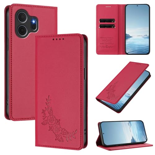 �X�}�z�P�[�X �Ή��@�� for TCL Nxtpaper 70 Pro �yRFID�u���b�N�z�y�J�[�h�z���_�[�t�����z �}�O�l�b�g�J�� �X�^���h�@�\�t���z�X�}�z�P�[�X Red