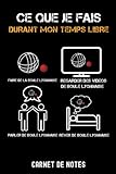  ce que je fais durant mon temps libre boule lyonnaise: Bloc notes A5 (6x9 pouces - 15,24 x 22,86 cm)  120 pages lignées à remplir  idée cadeau pour bouliste