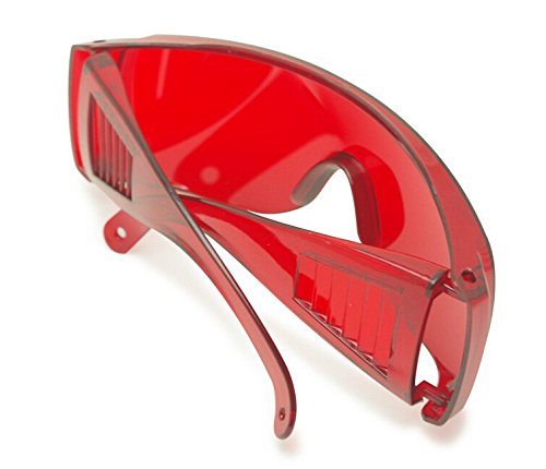 Smile Dental Protective Safety Goggle Glasses For Curing Whitening Light Lamp Anti-Fog & Anti-Uv (Red 1Pc) #TOP3