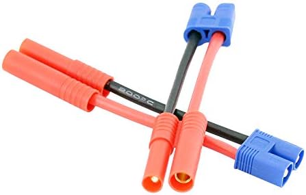 BDHI 3pcs EC3 Style Male to HXT 4mm Female Connector Adapter Cable - 14awg 5cm Wire(BDHI-52) - Image 5