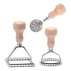MASTER FENG Ravioli Stamp Maker Cutter with Roller Wheel Set,