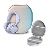  Rynvarl Housse Rigide de Rangement pour Casque Audio – Étui de Transport Antichoc en EVA pour Casque Circum-Auriculaire – Compact, Léger avec Poche Filet Intérieure-Dégradé