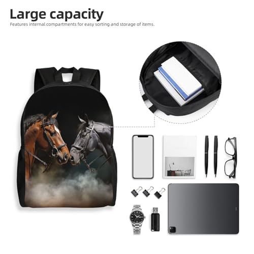 Mochila impermeable para senderismo con estampado de caballos miniatura 6