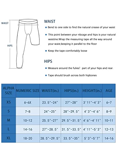 4 Pack Boys Youth 3/4 One Leg Compression Leggings For Basketball Capri Tights 3/4 Compression Pants Boys White Black(Right)-M #TOP6