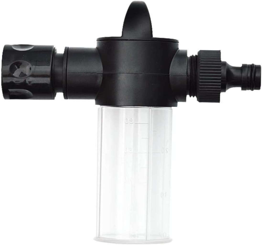 Adjustable High Pressure Car Wash Water Gun with Scale Plastic Handheld Sprayer for Car Washing and Plant Watering Portable Black Nozzle Attachment for Garden and Lawn Care