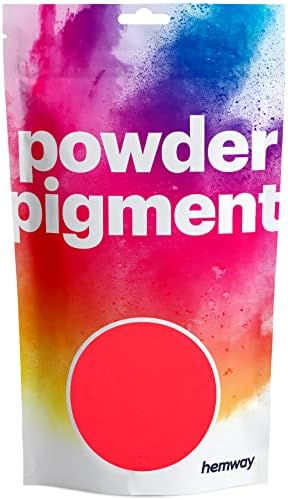 Hemway Yellow UV Fluorescent Pigment Powder Colour Luxury Sparkle Dye Metallic Pigments for Epoxy Resin, Polyurethane Paint and Cement - 50g