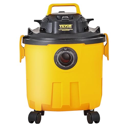 VEVOR 5 Gallon 6.0 Peak HP Wet and Dry Shop Vac， Portable Shop Vacuum and Blower 3-in-1 with Filter, Hose and Attachments for Home and Car Cleaning Black/Yellow by VEVOR - Image 9
