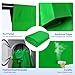 EMART 7 x 10ft Green Screen Backdrop Kit with Tripod Stand, Photography Background Support System with 6 x9ft 100% Cotton Muslin Chromakey Backdrop for Photo Studio, Video Shooting, Live Streaming