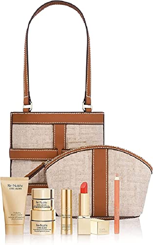 Estée Lauder Autumn Winter 6-Piece set including TRIAL-SIZED Re-Nutriv Ultimate Lift eye cream, Diamond eye serum and FULL-SIZE Pure Color Envy Lipstick (Collection Worth £245)