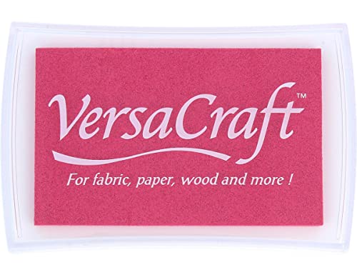 Tinta Versacraft Para Textil Color Rosa Cereza 95x65mm. Almohadilla