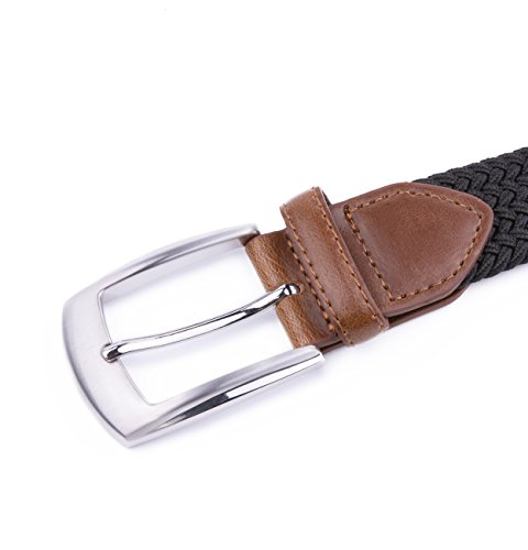 Image of Fabio Valenti Canvas Elastic Fabric Woven Stretch Braided Belts for Men Women Junior with Multicolored /Full Sizes