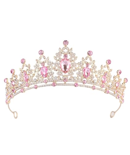 Crystal Crown and Tiara For Women - Rhinestone Headband For Princess Girls,Bridal Hair Accessories For Weddings Birthday