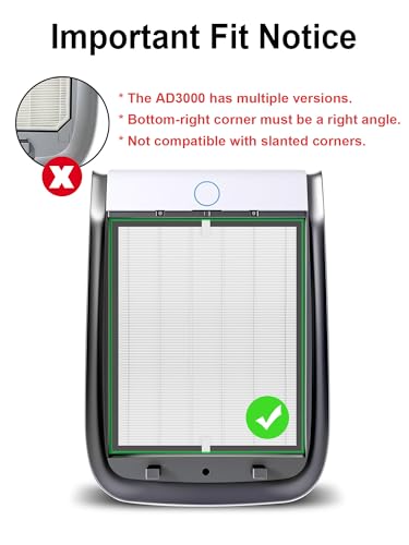 Image of 3000 Replacement Filters Compatible with Air Doctor 3000 & 3000M Air Purifiers, Includes 1 Main Filter, 2 Carbon Filters, 4 Pre-Filters, Comparable to ADF3001, ADF3002, ADF3003