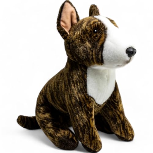 Carl Dick Pitbull sitzend braun ca. 30cm Plüschtier, Stofftier, Kuscheltier 3663
