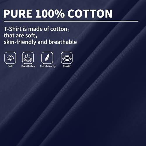 Image of 2-Pack Kids Cotton T-Shirts Short Sleeve Basic Tops for Toddlers Boys Girls