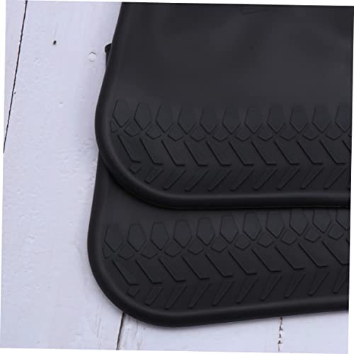 Rain Shoe Covers para Adultos Diseño Antideslizante Negro Transparente Zapatos de cubiertas para Días Lluviosos al Aire Libre miniatura 6