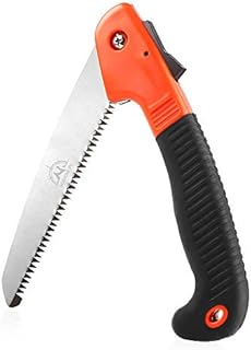 WISDOMLIFE Folding Pruning Saw, Premium Folding Hand Saw with Secure Lock Comfort Soft Grip for Garden or Tree Pruning, Camping, Wood Working, Rugged Durable Trimmer