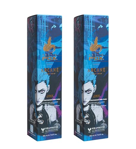 Arctic Fox Jinx Semi Permanent Hair Dye, Vibrant Blue Vegan