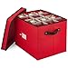 Premium Christmas Ornament Storage Box for Large Ornaments - 4-inch Compartment - Storage Container Hold 36 Holiday Ornaments and Xmas Decorations Accessories - Tear Proof 600D Oxford, 5 Year Warranty