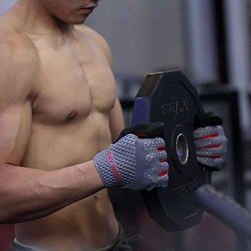 New Full Finger Workout Gloves,Gym Fitness, Weight Lifting Wrist Wraps Genuine Leather Palm Protection & Strong Grip,Quality Breathable Comfort Gloves,Cycling, Pull Ups,Cross Training for Men & Women