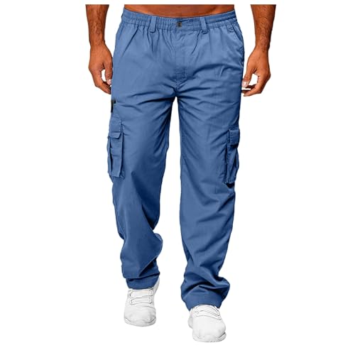 Men's Casual Joggers Pants, Pants for Men 2025 Cargo Pant Hiking Outdoor Twill Track Jogging Sweatpants with Pockets