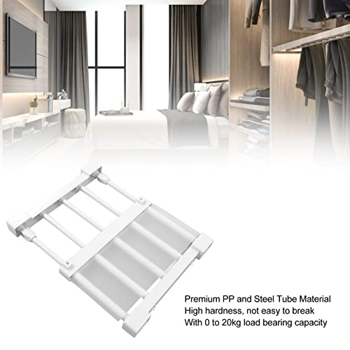 Topyond Schrank-Spannregal,Teleskop Klemmregal, Erweiterbares Lagerregal, Nagelfrei, Spannregal Schrank-Organizer, Trennwand, Trennregale Für Kleiderschrank, Schrank, Küche, Badezimmer(23-30cm)