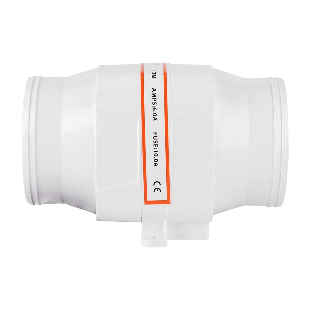 Tbest Soplador de Aire de sentina Marina, soplador de Aire de CC de sentina en línea de 4 Pulgadas, Ventilador de ventilación de Motor Fuerte silencioso para yate RV
