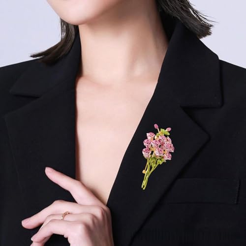 Image of Brooch Pins For Women Fashion Elegant Brooches Lapel Badges Coat Sweater Scarves Shawl Dress Accessory Wedding Party Prom Jewelry