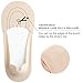 Murmorers No Show Socks for Women, Non Slip Nylon Thin Footies Invisible Silky Low Liner Socks for Loafers Flats 6 Pairs Size 5-8 Nude Black