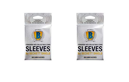 Pochettes souples Beckett Shield transparentes plastique de protection cartes de sport