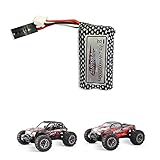 VATOS 7.4V/500mAh Rechargeable Battery for 1/16 4WD 9135/9137 Remote Control Car