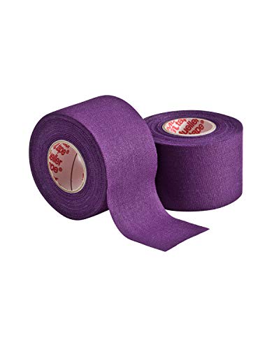 Image of MUELLER Sports Medicine MTape Rolls, Quality Athletic Tape, Easy to Tear for Fast & Effective Taping, 1.5 inch x 10 Yards Per Roll, 2 Rolls, Purple