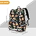 Japanese Sushi Printed Backpack Printed Student School Bag Large Capacity Bookbag Rucksack for Work School Travel Daypack