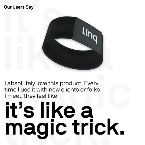 Linq Stretch - Smart Nfc And Qr Bracelet Wristband - Easily Share Contact Info, Social Media, And More!… (Groovy) #TOP5